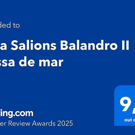 Cala Salions Balandro II Tossa De Mar Lägenhet Canet De Mar Exteriör bild